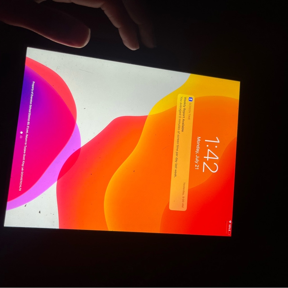Apple Tablet with Black Bezel